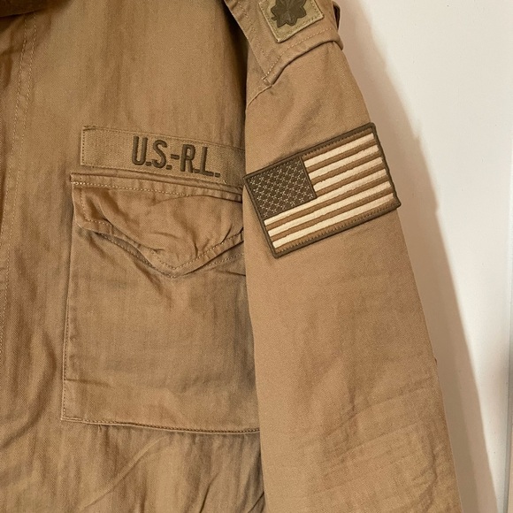 Polo Ralph Lauren Khaki Military Field Jacket XXB new with tags. - Picture 3 of 14